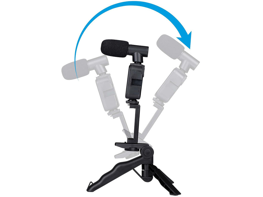 Vlogu komplekts, statīva mikrofons, tālruņa turētājs, video ierakstīšana