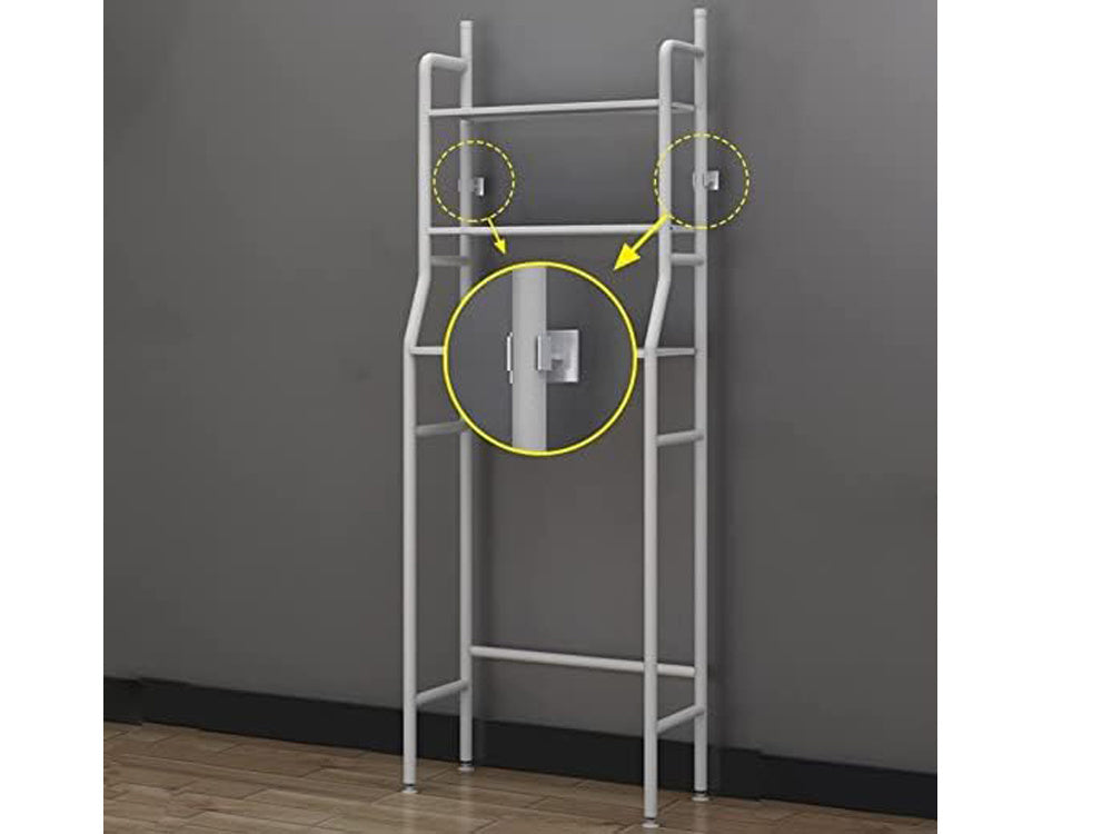 Plaukts virs tualetes poda, tualetes poda poda vāks, vannas istabas skapīša plaukts, 3 plaukti