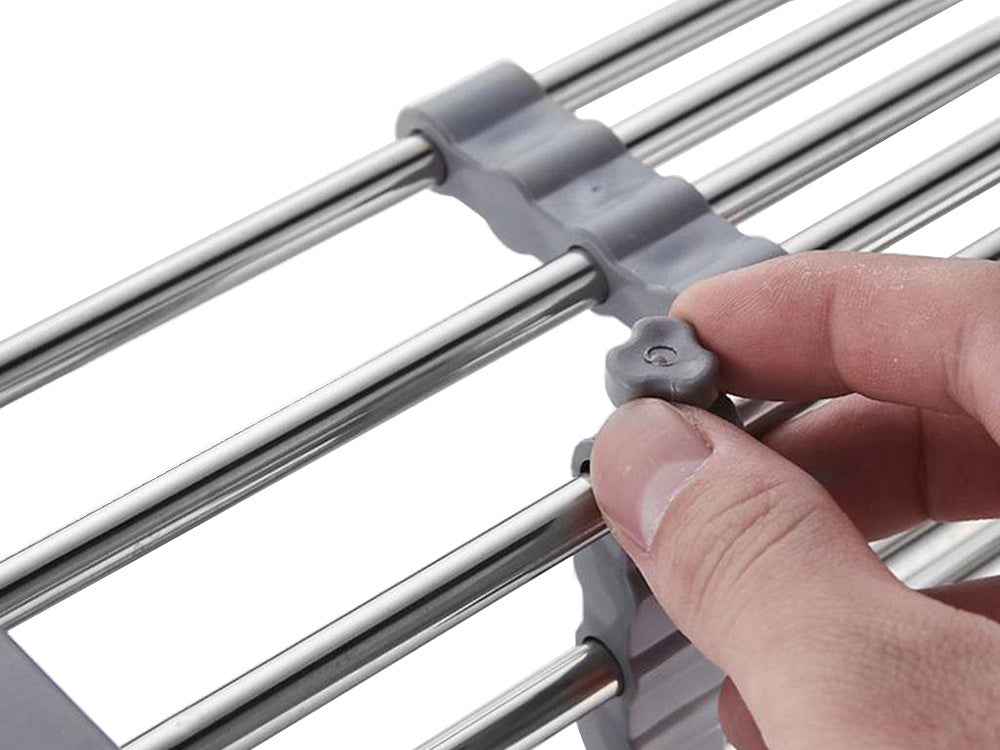 Izlietnes notecināšanas dēlis teleskopiskam dārzeņu un augļu grozam