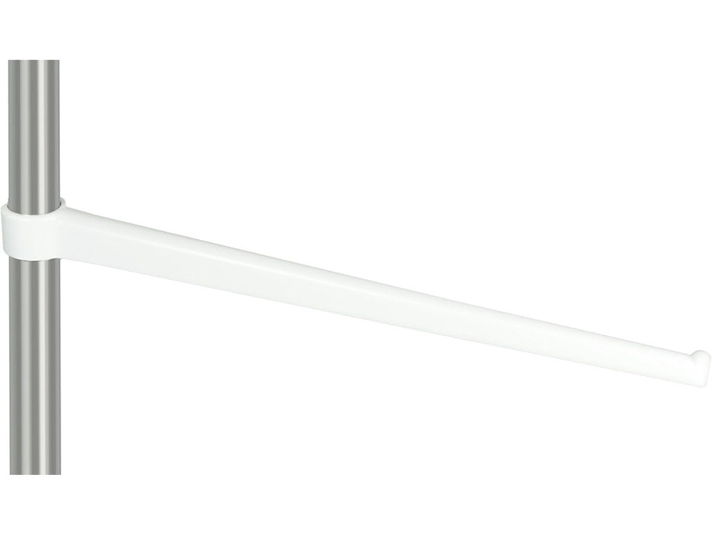 Vannas istabas stūra plaukts vannas dušai, teleskopisks, balts plaukts, 4 līmeņi