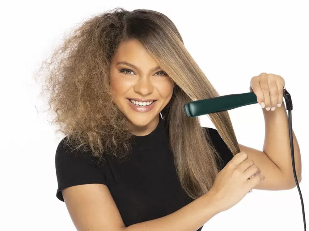 Matu taisnotājs ar temperatūras kontroli, keramikas komplekts, 60 W, 5 režīmi