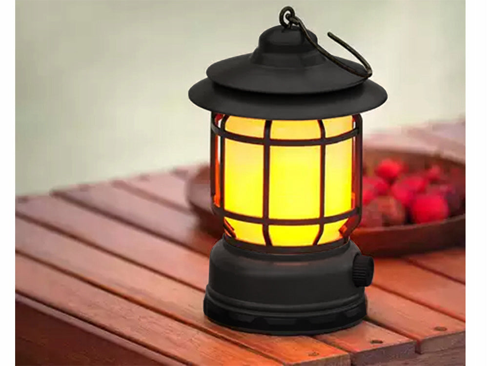 Kempinga kempinga lampa, uzlādējama LED USB tūristu āķa lukturītis