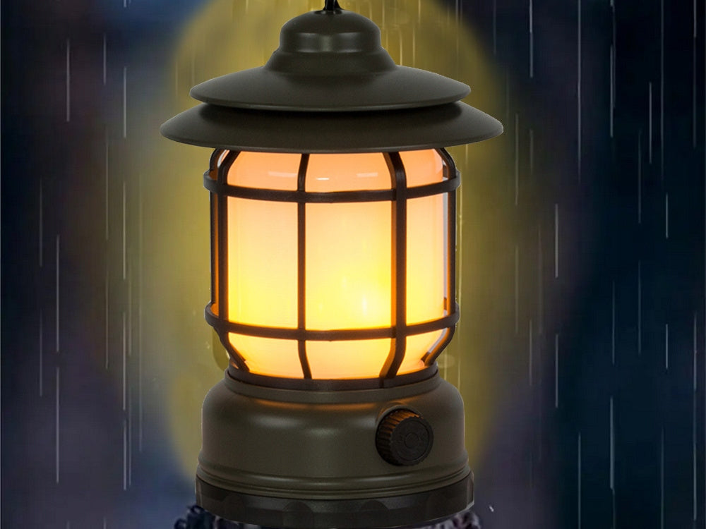 Kempinga kempinga lampa, uzlādējama LED USB tūristu āķa lukturītis