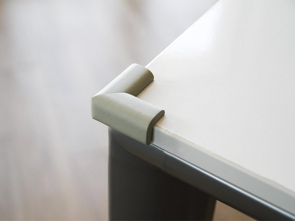 Mēbeļu stūru aizsargi mēbeļu stūriem pelēkas uzlīmes x4