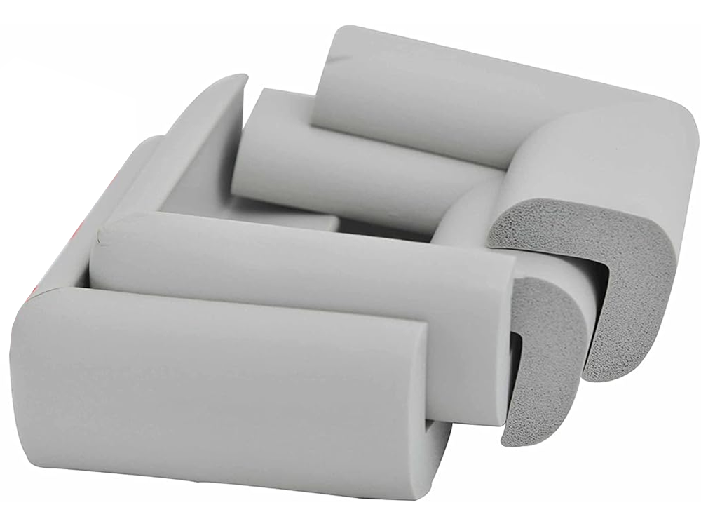 Mēbeļu stūru aizsargi mēbeļu stūriem pelēkas uzlīmes x4