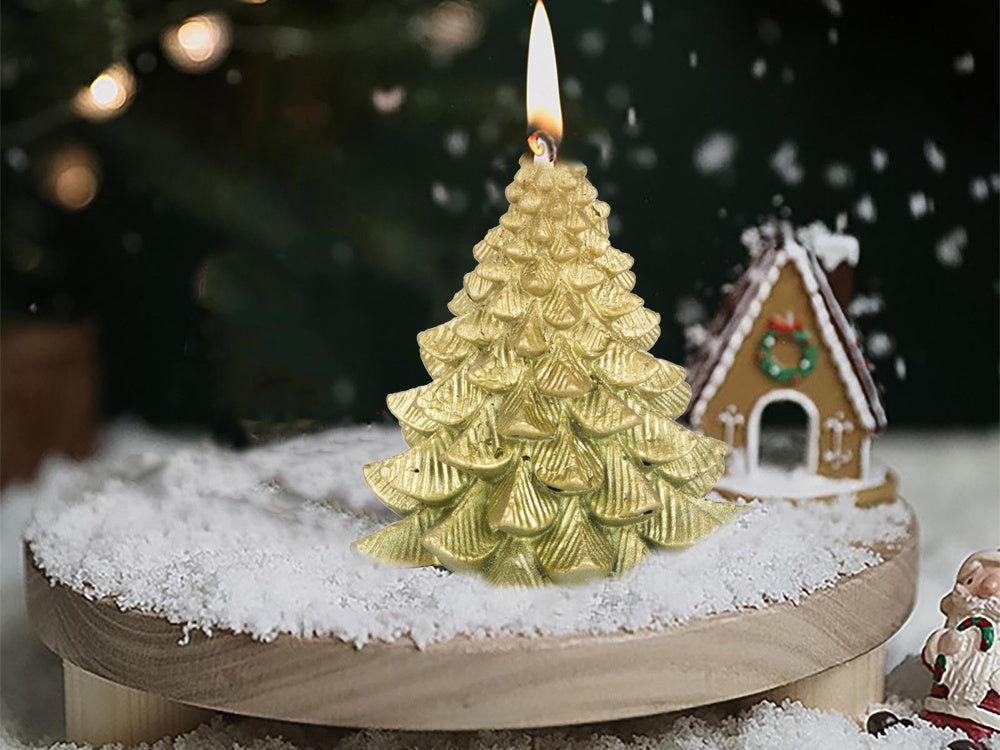 Ziemassvētku eglītes svece Ziemassvētku kastīte dekoratīva svece