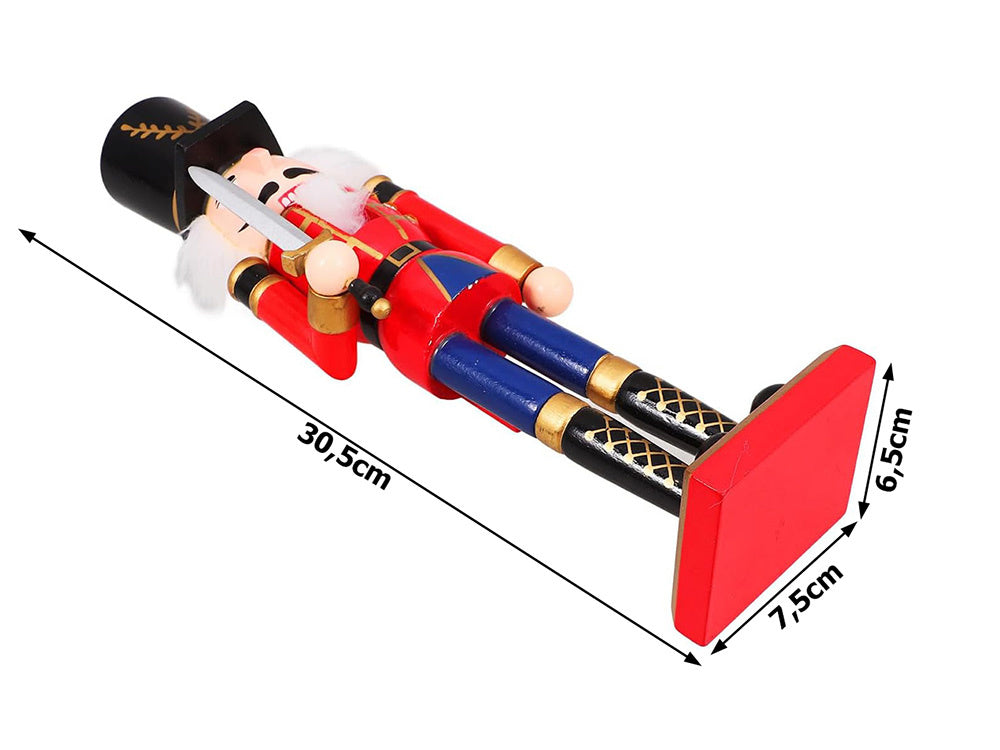 Riekstkodis karavīrs Dewniany dekoratīva Ziemassvētku figūriņa dāvana