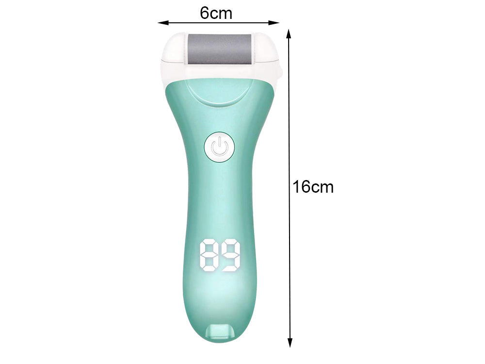 Elektriskā papēžu vīle pumeka akmens griezējam, komplekts ar 3 rullīšiem, LCD ekrāns