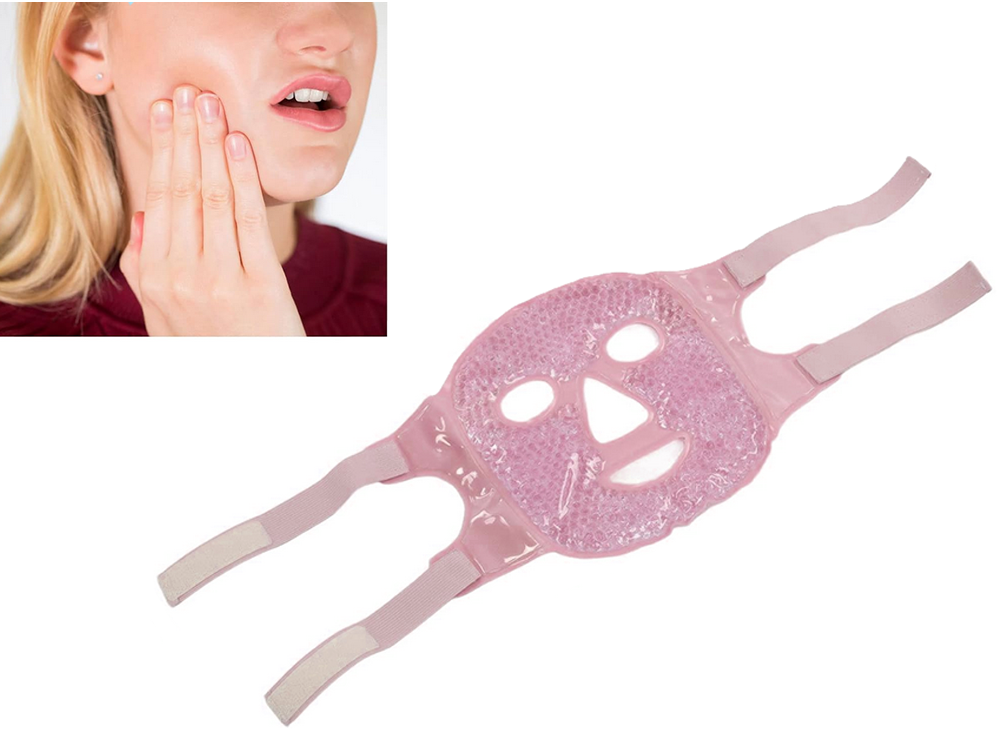 Atvēsinoša, atvēsinoša sejas maska, sildoša, relaksējoša acu maska ar želeju