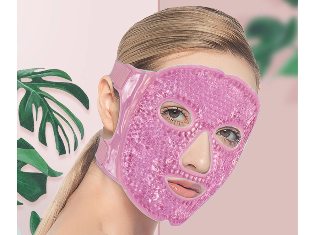 Atvēsinoša, atvēsinoša sejas maska, sildoša, relaksējoša acu maska ar želeju
