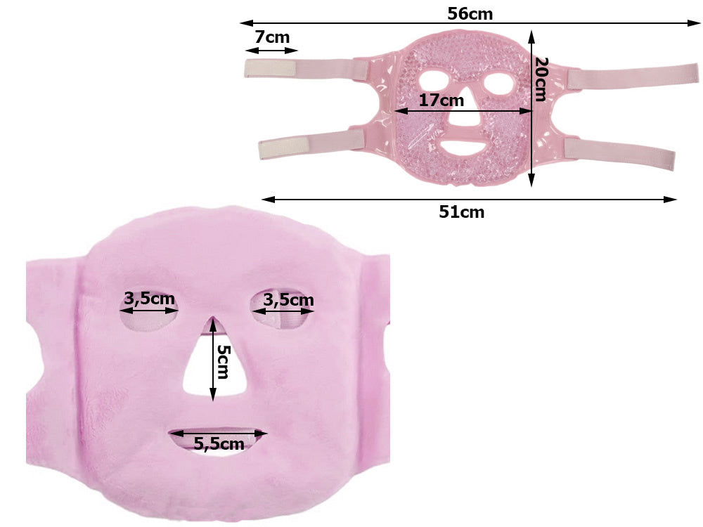 Atvēsinoša, atvēsinoša sejas maska, sildoša, relaksējoša acu maska ar želeju