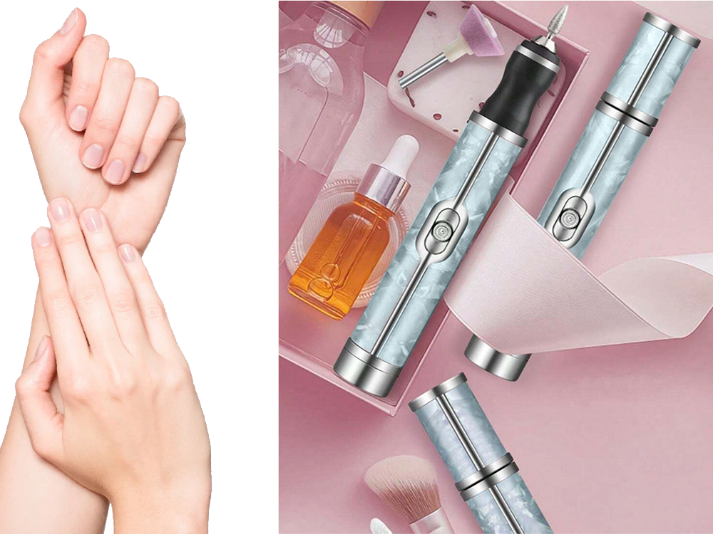 Nagu frēzēšanas mašīna, manikīra un pedikīra griezēji, komplektā ar USB uzlādējamu akumulatoru