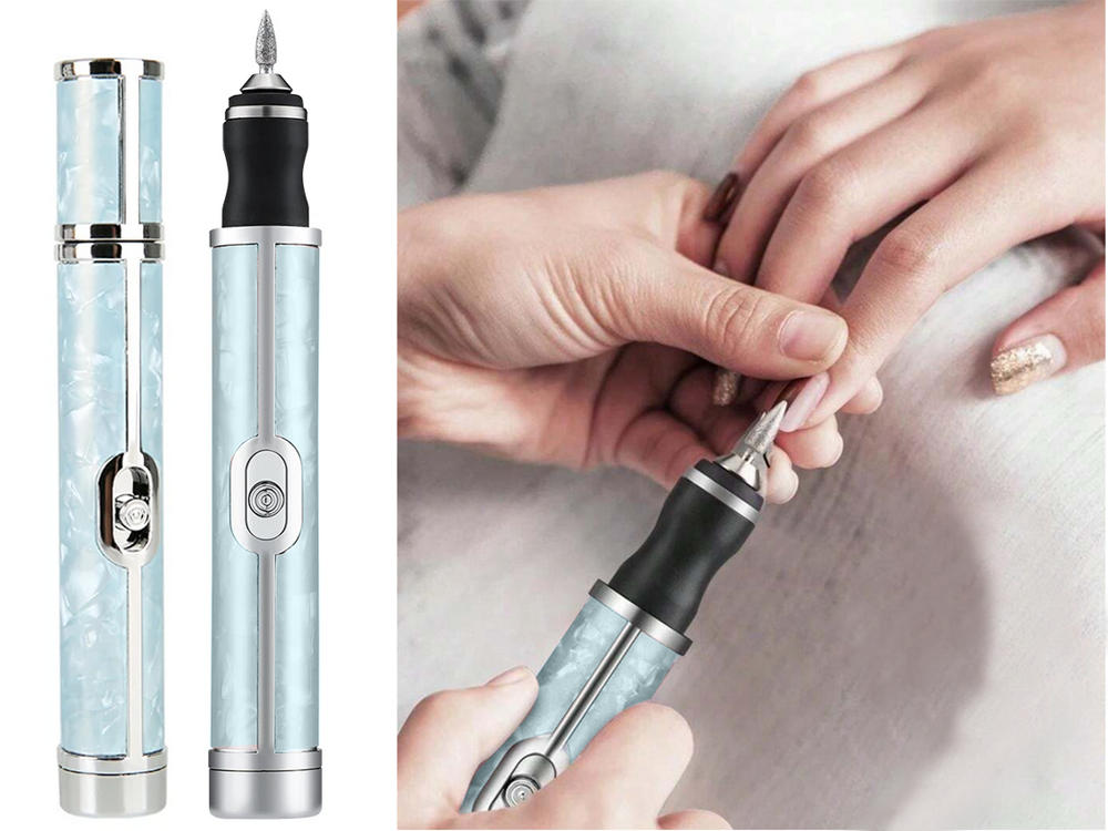 Nagu frēzēšanas mašīna, manikīra un pedikīra griezēji, komplektā ar USB uzlādējamu akumulatoru