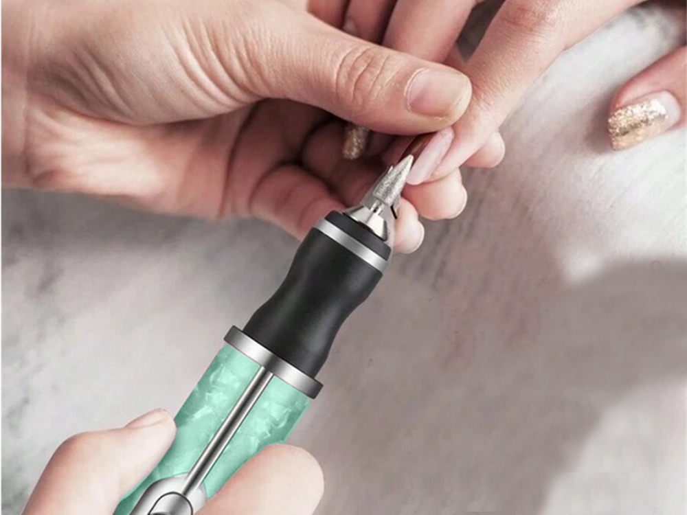 Nagu frēzēšanas mašīna, manikīra un pedikīra griezēji, komplektā ar USB uzlādējamu akumulatoru