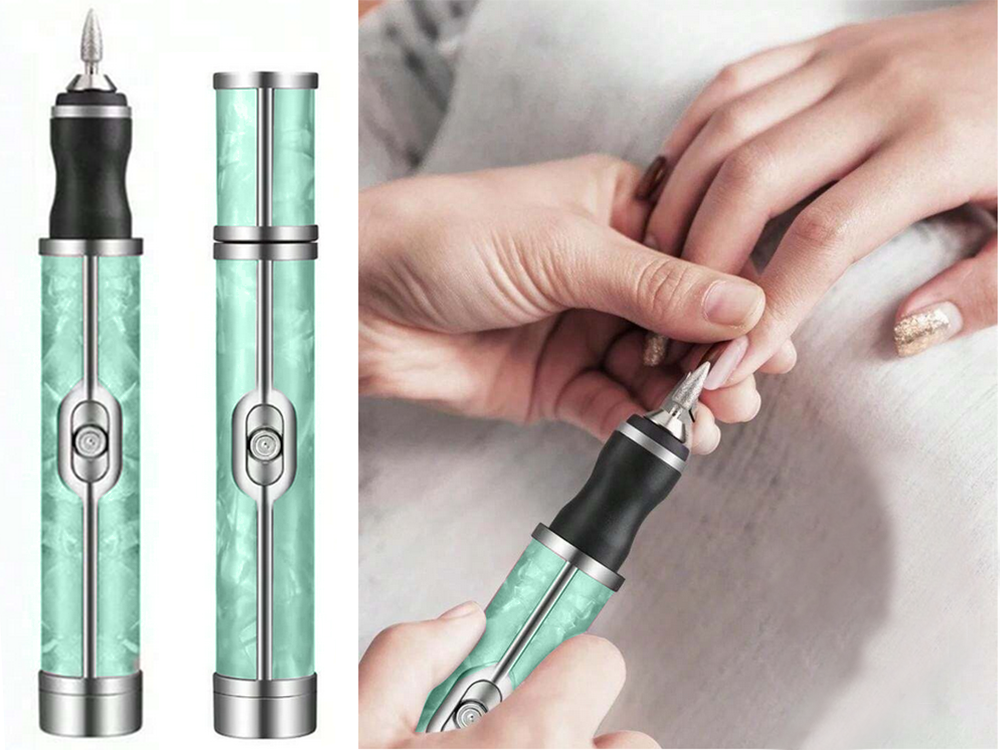 Nagu frēzēšanas mašīna, manikīra un pedikīra griezēji, komplektā ar USB uzlādējamu akumulatoru