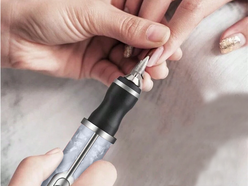 Nagu frēzēšanas mašīna, manikīra un pedikīra griezēji, komplektā ar USB uzlādējamu akumulatoru