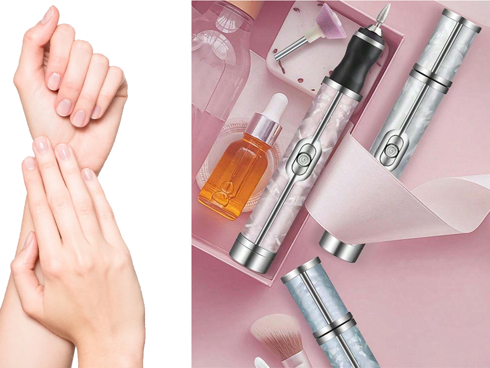 Nagu frēzēšanas mašīna, manikīra un pedikīra griezēji, komplektā ar USB uzlādējamu akumulatoru