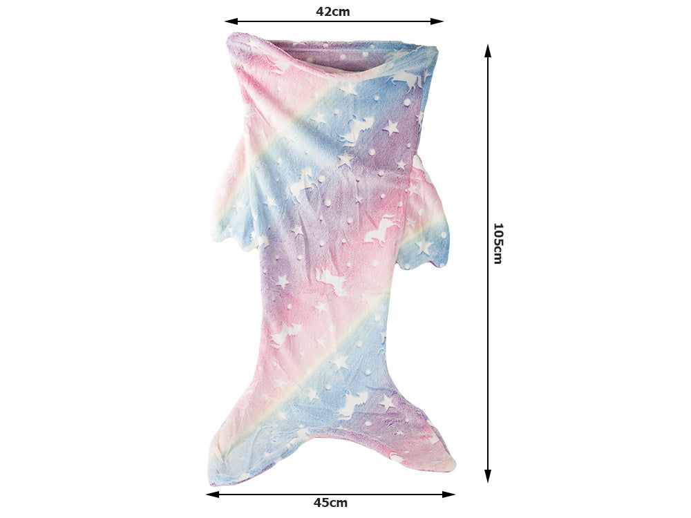 Nāriņas astes segas guļammaiss silts, mirdzošs meitenēm, mīksts zirgs