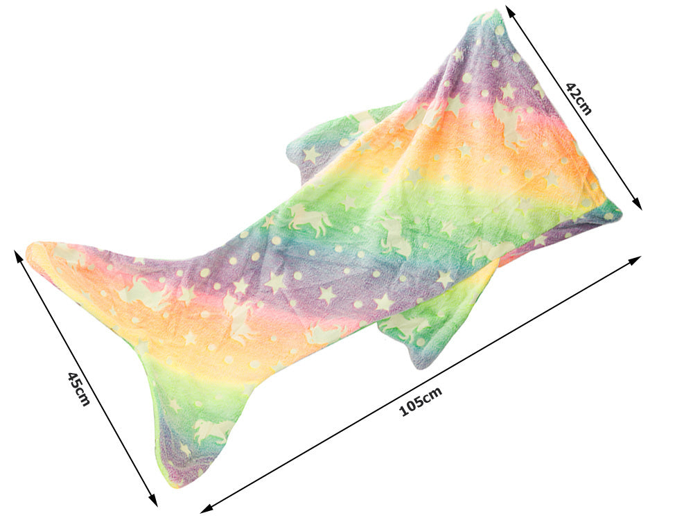 Nāriņas astes segas guļammaiss silts, mirdzošs meitenēm, mīksts zirgs