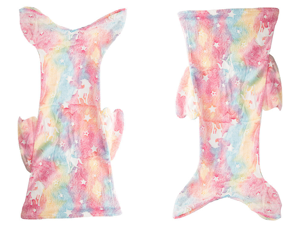 Nāriņas astes segas guļammaiss silts, mirdzošs meitenēm, mīksts zirgs