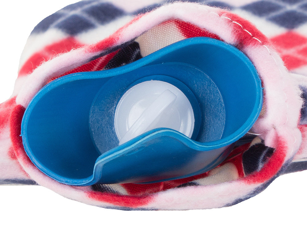 Termosildītājs gumijas vēdera sildītājā ar mīkstu ieliktni