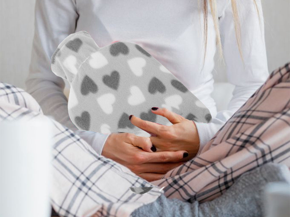 Termosildītājs gumijas vēdera sildītājā ar mīkstu ieliktni