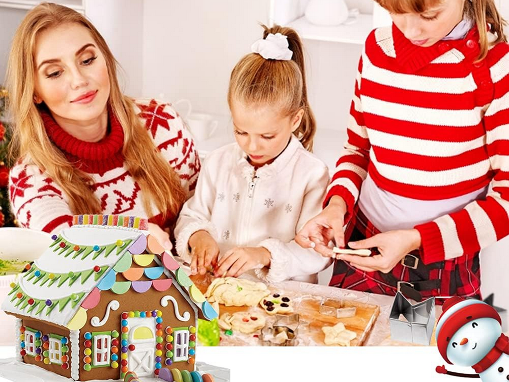 Piparkūku mājiņa Ziemassvētki Piparkūku griezēji Dzimšanas ainas būda