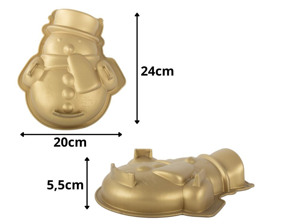 Sniegavīra kūkas forma, liela silikona Ziemassvētku kūkas forma