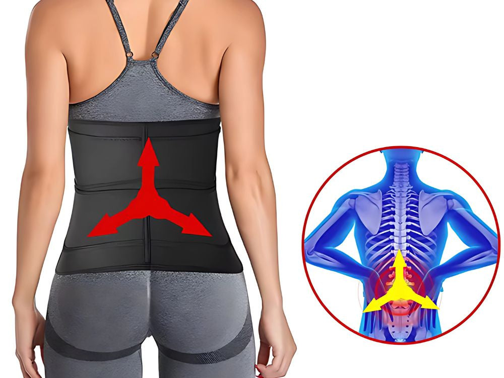 Neoprēna novājēšanas josta vēdera un mugurkaula veselībai (xxl)