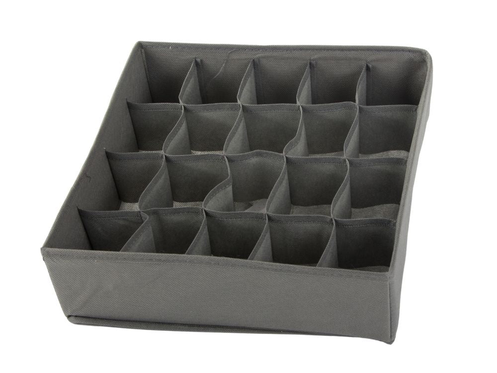 Apakšveļas organizators zeķēm atvilktnes skapīša ieliktnis 20 nodalījumi