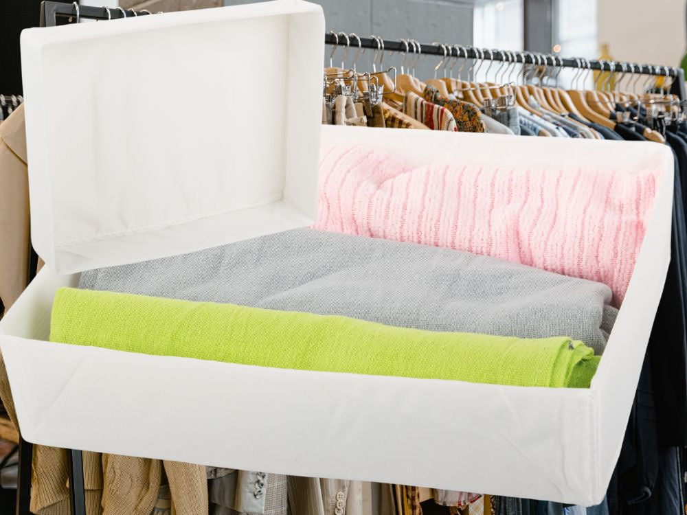 Apģērbu organizators apakšveļai skapja atvilktnei, balts, universāls