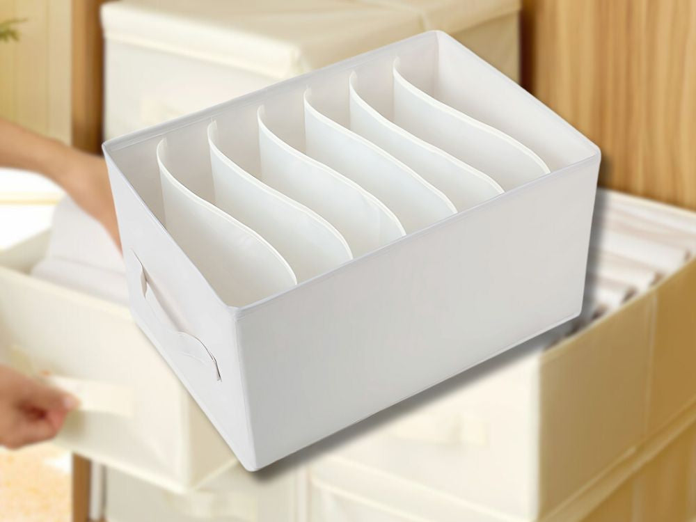 Apģērbu organizators apakšveļa bikses atvilktne skapis zeķes baltas