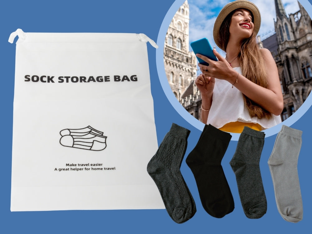 Ceļojumu zeķu soma, lidmašīnas organizators, ūdensizturīgs ceļojumiem