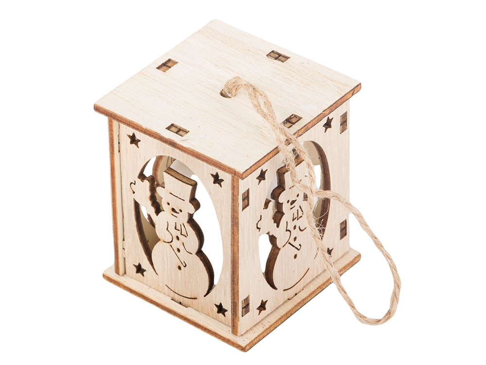 Koka karājas Ziemassvētku eglītes laternas apgaismojums Ziemassvētku rotājums sniegavīrs