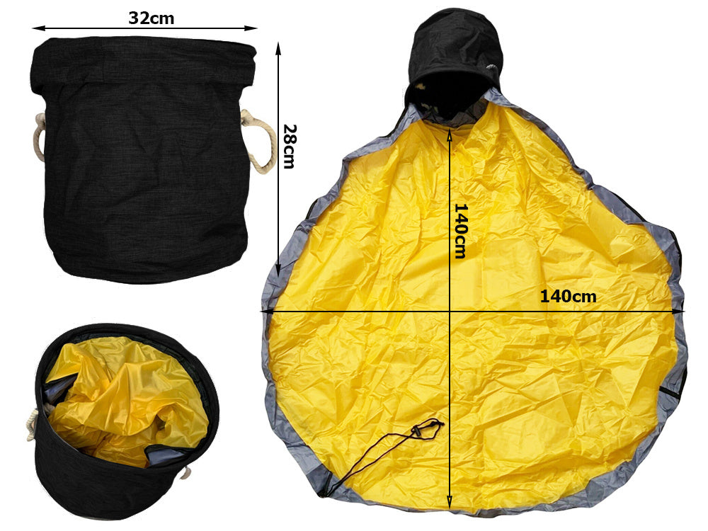 Rotaļu atkritumu klucīši ar paklājiņa organizatora maisiņu, rotaļu atkritumu tvertne ar vāka rokturiem