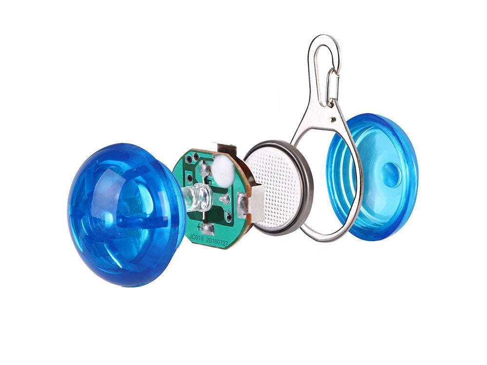 LED kakla siksnas gaismiņa suņu kakla siksnas kulonam kaķu kakla siksnas gaismiņai