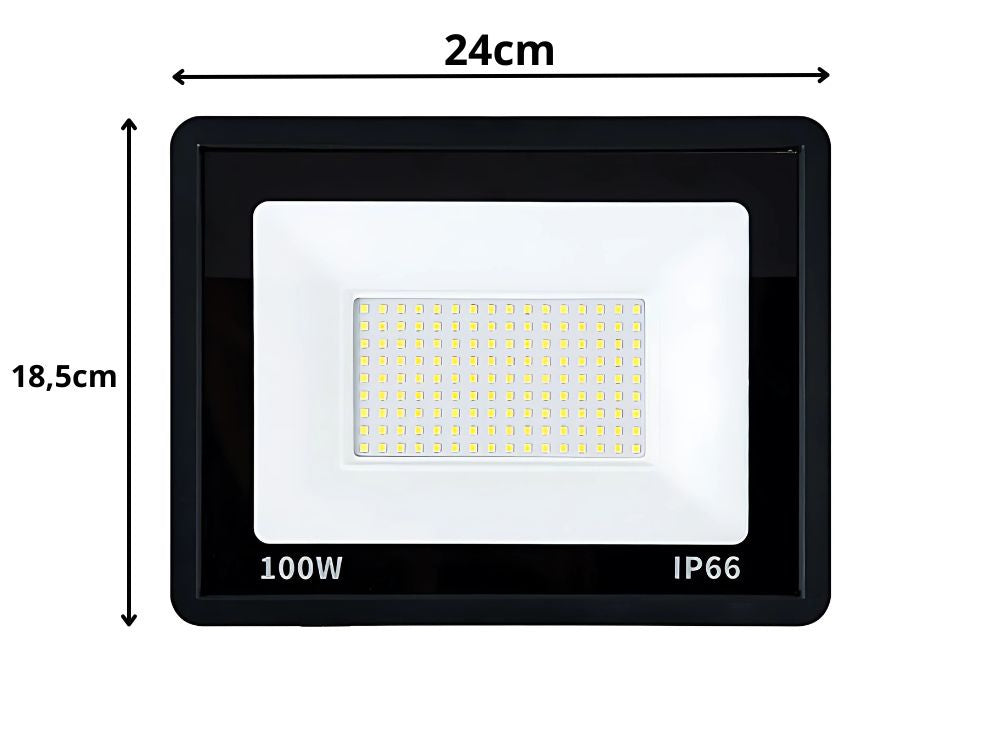 Prožektors halogēna LED prožektors 100W 6000K āra ūdensizturīgs IP66