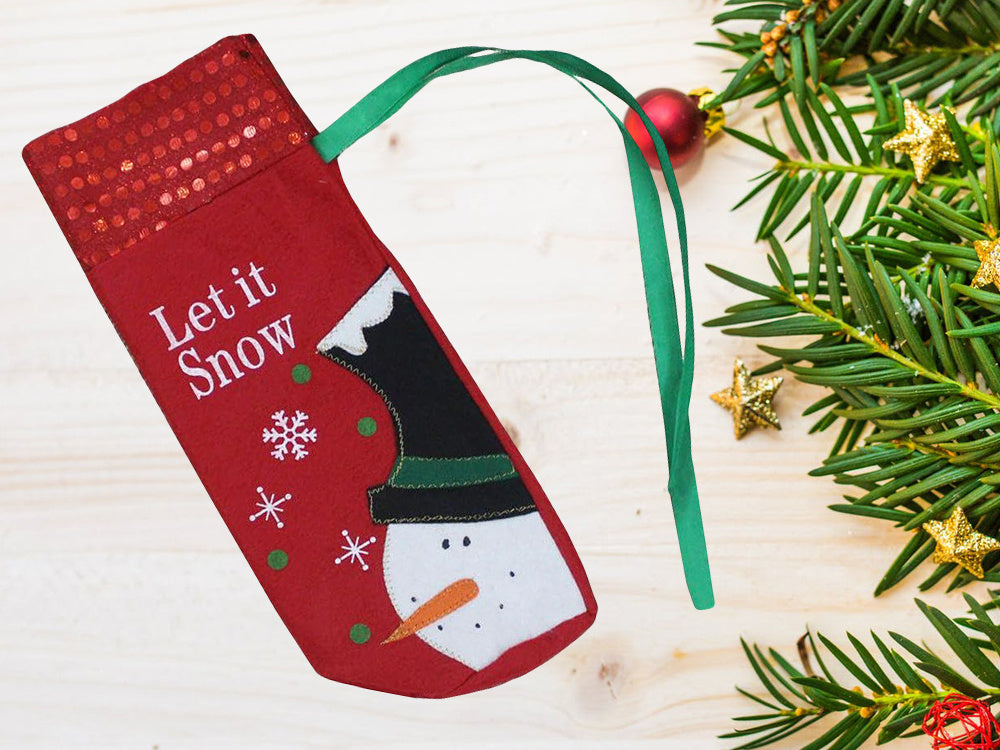 Ziemassvētku rotājums sniegavīra pudeles vāks Ziemassvētku rotājums