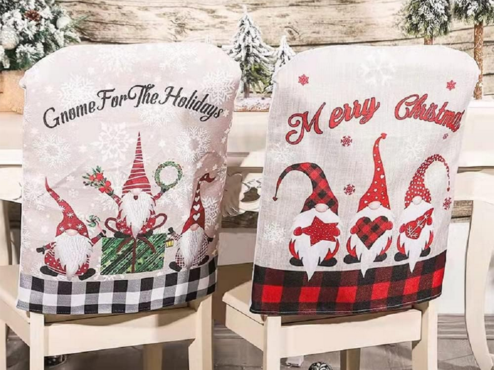 Krēsla aizmugures pārvalks Ziemassvētku rotājums Ziemassvētku rotājums rotājums