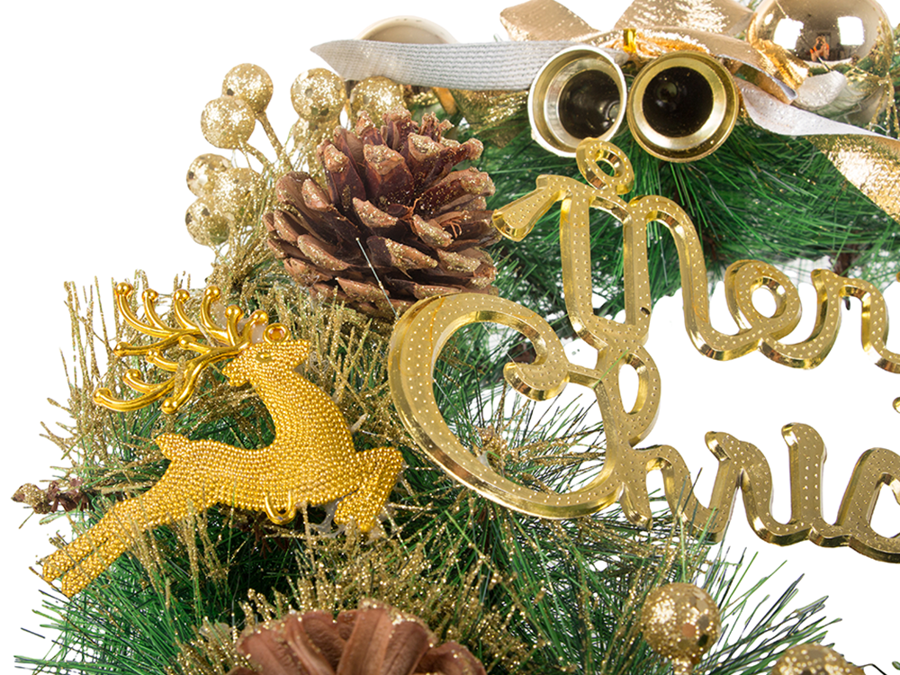 Ziemassvētku dekoratīvā vītne sienu dekorēšanai durvju dekorēšanai Ziemassvētku rotājumi