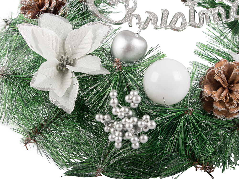 Ziemassvētku dekoratīvā vītne sienu dekorēšanai durvju dekorēšanai Ziemassvētku rotājumi