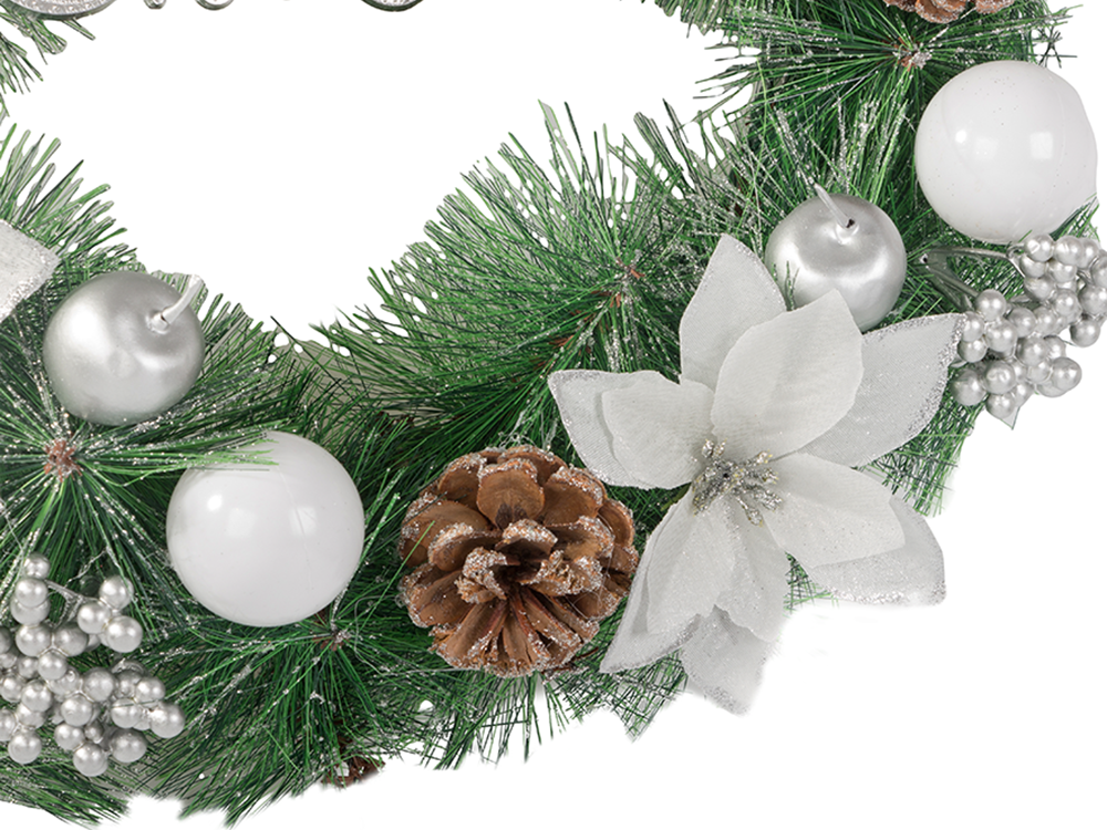 Ziemassvētku dekoratīvā vītne sienu dekorēšanai durvju dekorēšanai Ziemassvētku rotājumi