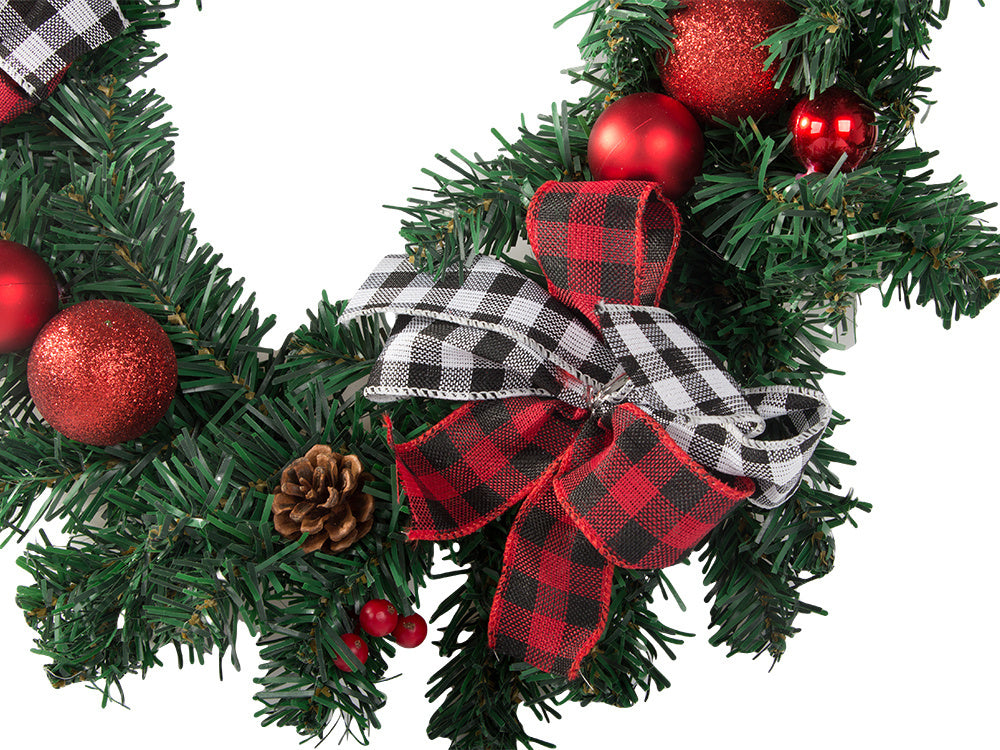 Ziemassvētku dekoratīvā vītne sienu dekorēšanai durvju dekorēšanai Ziemassvētku rotājumi