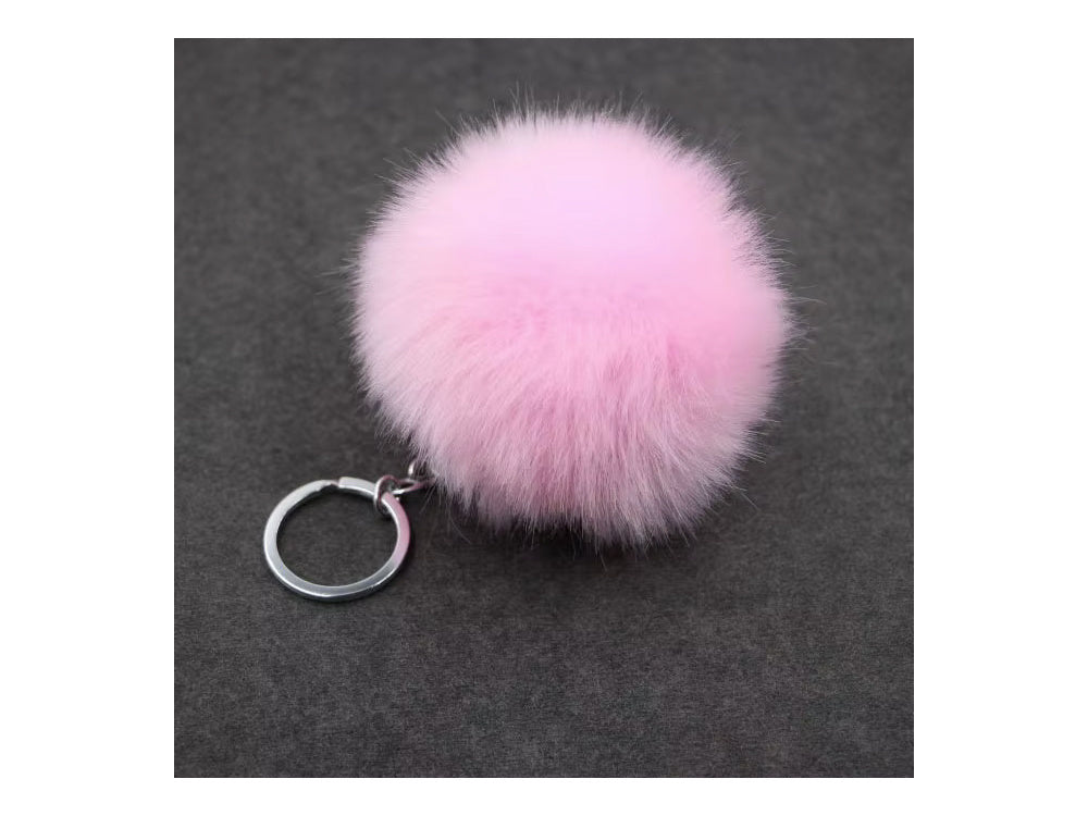 Atslēgu piekariņa kulona soma pompon kažokādas vizulis rokassomiņām