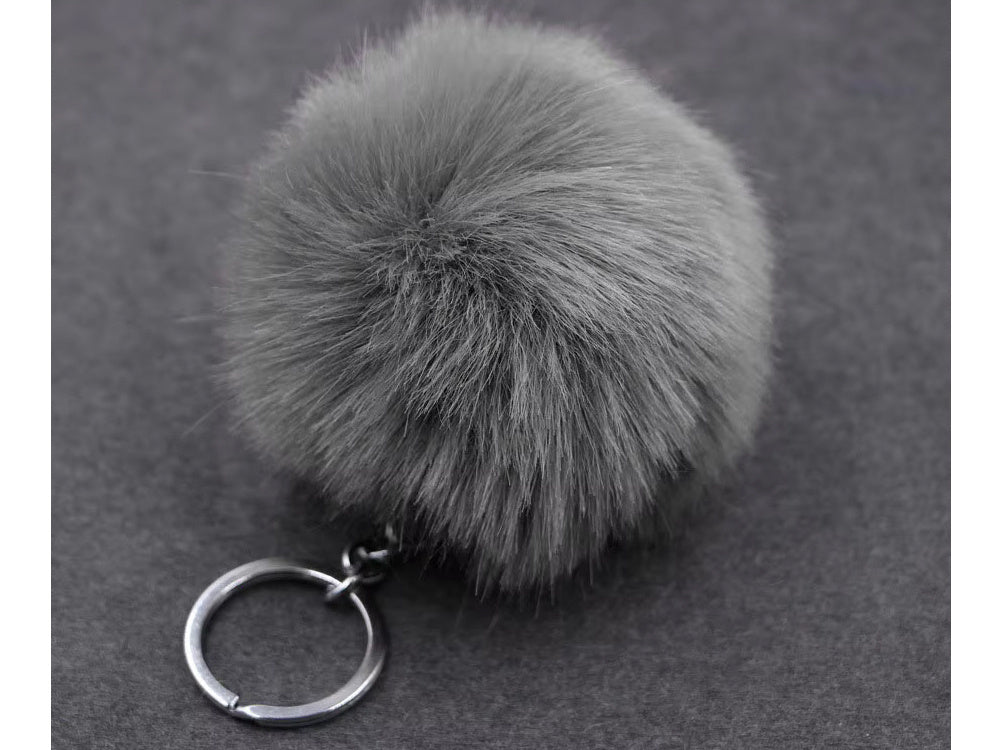 Atslēgu piekariņa kulona soma pompon kažokādas vizulis rokassomiņām