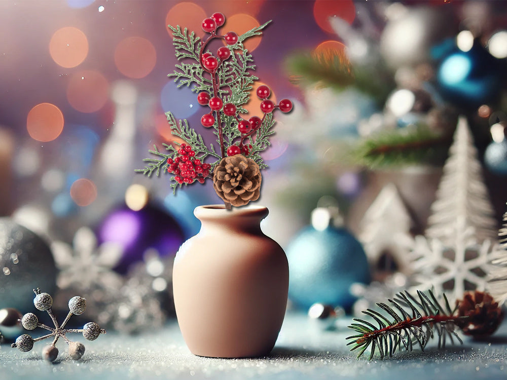 Ziemassvētku rotājumi galda dekorēšanai galda dekorēšana