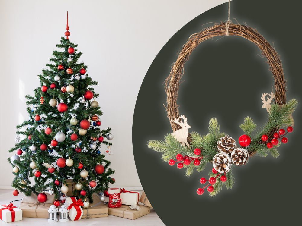 Ziemassvētku rotājumi, vītnes, durvju dekors, sienu dekors, Ziemassvētku rotājumi