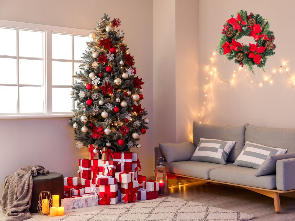 Ziemassvētku dekoratīvā vītne sienu dekorēšanai durvju dekorēšanai Ziemassvētku rotājumi