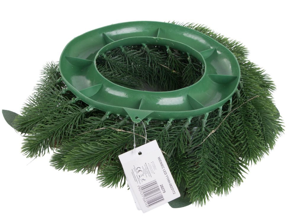 Ziemassvētku dekoratīvās vītnes led durvju dekorēšana Ziemassvētku rotājumi