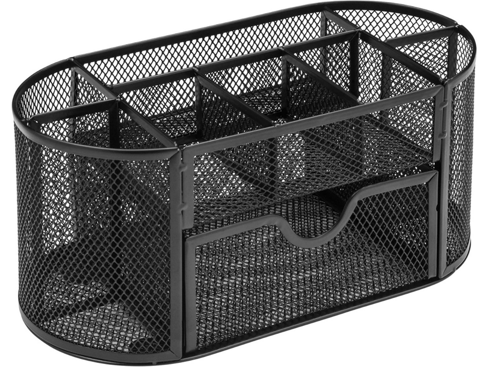 Rakstāmgalda organizators ar 8 nodalījumiem, atvilktnēm, skapīša plauktiem, metāla